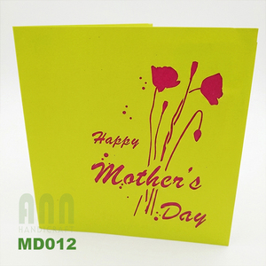 Custom 3D Pop-Up Birthday Greeting Card with Flowers Design <b>Handmade</b> <b>Paper</b> Envelope Included-Valentine's Day & Mother's Day - Product Image 2