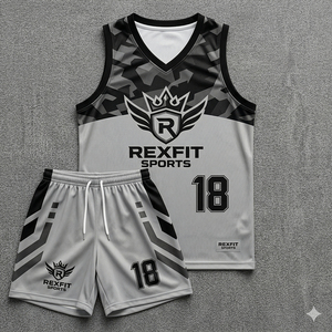 REXFIT SPORTS Ensemble de vêtements de sport de basketball personnalisés pour adultes, légers, respirants, 100% polyester, séchage rapide, fournisseur d'uniformes - Product Image 5