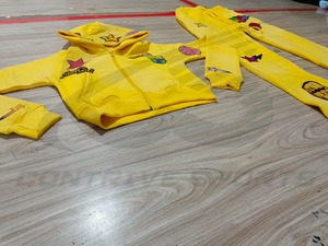 Conjunto Deportivo Personalizado de Alta Calidad, 100% Algodón, con Logotipo Bordado, Estilo Vintage Unisex, Pantalones Deportivos y Sudadera con Capucha - Product Image 2