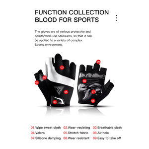 Gants de cyclisme mi-doigts imperméables pour l'été, pour la course en montagne, le vélo, le sport, la moto et le cyclisme. - Product Image 2