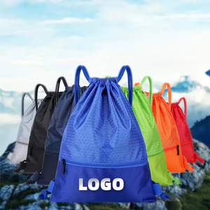 Sac de voyage classique personnalisé avec cordon de serrage, sac à dos de cyclisme personnalisé avec cordon de serrage, sac à dos imperméable avec cordon de serrage, pliable - Product Image 2