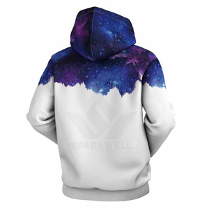 Sweat-shirt à capuche imprimé chats de dessin animé colorés pour hommes, pull décontracté en polyester tricoté, séchage rapide, streetwear d'automne - Product Image 2
