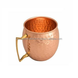 Taza de cobre martillada de alta calidad con asa y acabado pulido para beber y uso en la cocina, taza de cobre a prueba de fugas - Product Image 3