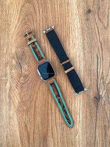 สายนาฬิกาแบบวินเทจทำจากหนังแท้หรูหราทาสีลายดอกไม้สไตล์ตะวันตกสไตล์โบโฮออกแบบได้ตามต้องการใหม่ - Product Image 4