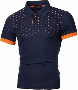 Camiseta de Golf Casual para Hombre, Tejida, Personalizada, Transpirable y Cómoda, de Manga Corta - Product Image 1