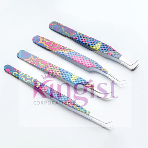 <b>Lash</b> Tweezers Set for Eyelash Extensions High Precision Eyelash Tweezers for Classic & Mega Volume <b>Lashes</b> - Product Image 4
