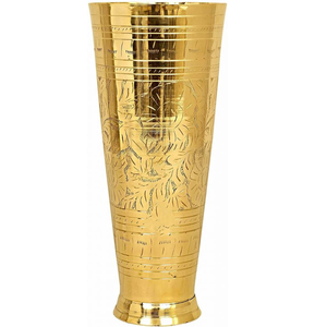 Ensemble de 2 verres à shot en laiton finition or, design minimaliste en forme de cylindre, très demandés - Product Image 6
