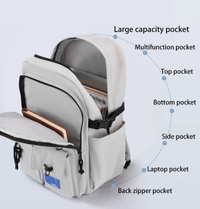 Sac à dos de sport léger et imperméable OEM ODM avec fermeture éclair, coloré, pour étudiants, design MINIMULL, unisexe - Product Image 6