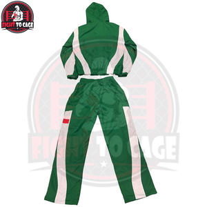 Survêtement en nylon 2026 avec logo personnalisé, ensemble deux pièces patchwork, veste zippée et pantalon, coupe-vent en polyester pour hommes - Product Image 2