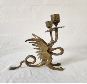 Pair of stunning antique Italian-style gold 3-arm <b>candelabras</b> crafted in decorative urn shape with inset mirror panels Available - Product Image 5