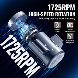 Motore Elettrico Monofase 0.75HP 1725 Giri/min 115V/230V AC Telaio 56C Albero Scanalato da 5/8'' Rotazione CW/CCW per Compressore d'Aria - Product Image 3