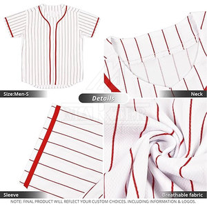 Último Modelo de Camiseta de Béisbol Profesional para Hombre, Corta, Duradera, Ajustada, Suave, Transpirable, 100% Poliéster, de Secado Rápido y Personalizable - Product Image 3