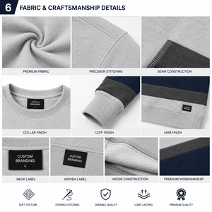 เสื้อสเวตเชิ้ตผู้ชายผ้าฟลีซเนื้อนุ่ม น้ำหนักเบา ใส่สบาย ระบายอากาศได้ดี เป็นมิตรกับสิ่งแวดล้อม คุณภาพสูง มีสินค้าพร้อมส่ง - Product Image 5