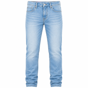 Jeans en denim premium pour homme, coupe slim, extensible, respirant, léger, taille mi-haute, style vintage, streetwear, décontracté, été, automne, hiver - Product Image 1