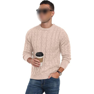 Pull-over pour homme en viscose/coton, tricoté de haute qualité, décontracté, anti-boulochage, séchage rapide, poids du tissu 260g, faible MOQ - Product Image 5