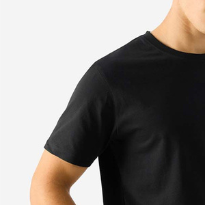 Light <b>Weight</b> Plus Size Custom Logo Printing Round Neck <b>Blank</b> Short Sleeve Cotton/Bamboo Fiber Breathable Quick Dry Men T-Shirt - Product Image 1