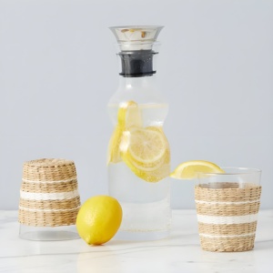 Gobelet écologique en jonc de mer tressé pour enfants, support en verre en jonc de mer, couvercle de tasse en paille naturelle - Product Image 4