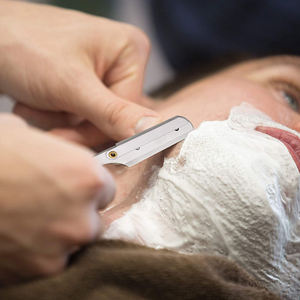 Barber Shaving <b>Razors</b> Stainless Steel Non Slip Handle Hair Removing <b>Razors</b> - Product Image 6