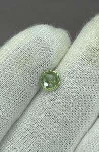 ไพลินสีเขียวธรรมชาติทรงกลมเจียระไนแบบบริลเลียนท์  ไพลินสีเขียวจากเหมืองเชลอน ไม่ผ่านการอบความร้อน ขนาด 6.50 มม. - Product Image 2