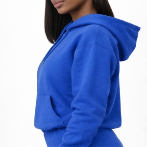 Ensemble de survêtement décontracté pour femmes, pantalon évasé à capuche de couleur unie, vêtements de sport décontractés, ensemble deux pièces, coupe confortable et extensible, survêtement pour femmes - Product Image 4