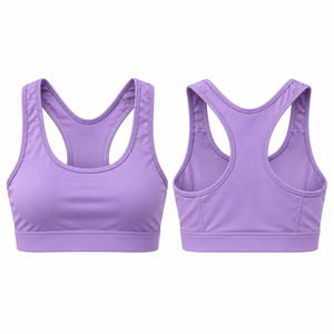 Maßgefertigter Damen Racerback Sport-BH Hochelastisch Atmungsaktiv Schnelltrocknend Gepolsterter Fitness-Yoga-Workout-BH OEM Private Label - Product Image 1