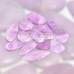Cabochon de pierres précieuses en vrac de Kunzite naturelle de haute qualité, cristal poli de toutes tailles pour la fabrication de bijoux - Product Image 5