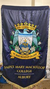 OEM Personalized Embroidery School College Flags Patches Durable Outdoor University <b>Banners</b> Premium Stitched Logo <b>Banners</b> OEM - Product Image 3