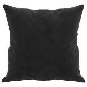 Coussin décoratif en velours noir 100% polyester 15,7 x 15,7 pouces - Product Image 4