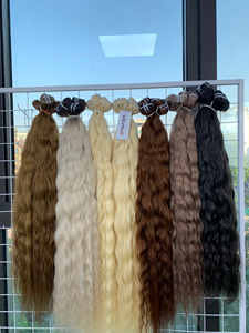 Extensiones de Cabello Humano Virgen Vietnamita de Hanoi al por Mayor, con Puntas Gruesas, 20 Pulgadas, 100g, Blanqueadas, Todos los Colores, Naturales, con Cinta/Tejido - Product Image 1