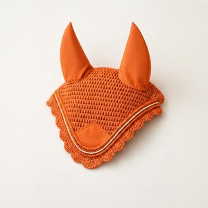 Voile anti-mouches en coton OEM personnalisé, respirant, bonnet anti-mouches pour chevaux, protection anti-bruit pour les oreilles des chevaux - Product Image 1