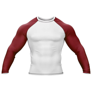 Meilleures ventes : Rashguard homme coupe ajustée, respirant, écologique, séchage rapide, anti-UV, effet délavé, service OEM personnalisé - Product Image 1