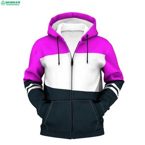 Ventes en gros de sweats à capuche unisexes légers avec fermeture éclair, vêtements d'hiver respirants avec fermeture éclair intégrale et sweats à capuche - Product Image 5
