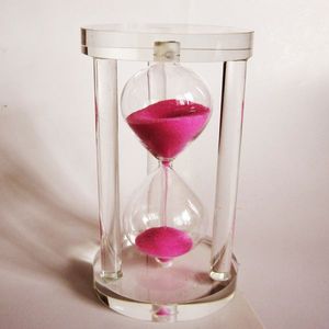 Wholesale Modern Crystal <b>Hourglass</b> Timer Diamond Carving Surface Eco-Friendly Durable Purple Home Office Desk Decor - Product Image 6