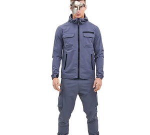 Ensemble coupe-vent léger pour homme adulte, multicolores, respirant, séchage rapide, imperméable, streetwear, vente en gros - Product Image 1