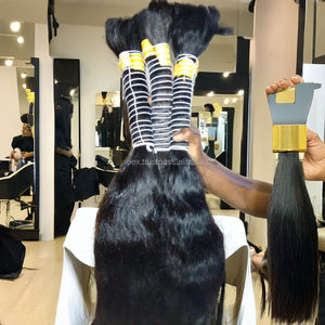 100% cabello indio crudo sin procesar a granel onda Natural 12A sedoso recto ondulado virgen Original paquetes de cabello humano extensiones de proveedor - Product Image 6