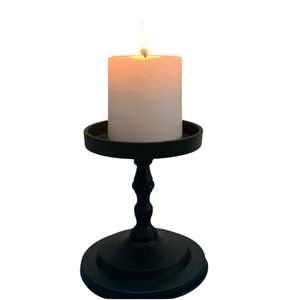 Candelabros de Metal Negro de Diseño Clásico, Portavelas Decorativos para el Hogar, Dormitorio y Sala de Estar - Product Image 1