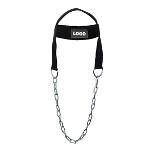 High Quality Custom Made Soft Breathable Lightweight Neoprene <b>Head</b> Harness Heavy Duty Nylon Steel Chain for Gym <b>Training</b> - Product Image 2