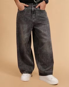 Jeans Casuales de Mezclilla para Hombre, Corte Ancho, Ecológicos, Desgastados, Azules y Negros, Versátiles, Multiusos, Básicos para un Armario Completo - Product Image 1