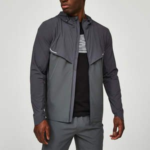 Veste coupe-vent imperméable pour homme, style nouveau, pour course à pied et entraînement, avec bande thermique personnalisée. - Product Image 5