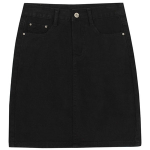 Wholesale Denim Skirt for Girls High Waist Mini Denim Skirt for Ladies Short Cargo Skirt Cotton - Product Image 3