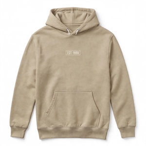 Sweat à capuche pour homme sur mesure, 100% coton tricoté, coupe classique, décontracté, logo au dos, poche intégrée, vêtement d'hiver, écologique, BD - Product Image 2