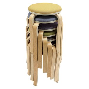 Tabourets de bar scandinaves en bois de pin en gros - Chaises modernes rembourrées vertes - Product Image 6