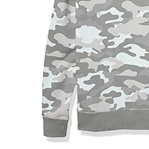 Men's Camouflage Crewneck Sweatshirt Regular Fit Knitted Cotton Pullover Casual Autumn Style Anti-Pilling 330g Custom Brand - Product Image 2