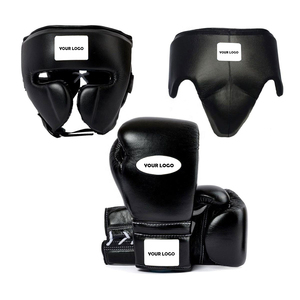 Ensemble d'entraînement de boxe et de kickboxing professionnel personnalisé de haute qualité en cuir véritable pour la compétition et le sparring - Product Image 3