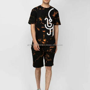 2024 New Summer Men Set Sporting Suit Short Sleeve Wholesale Custom Made <b>T</b> Shirt and Shorts Two Piece, Twin Set - Product Image 2