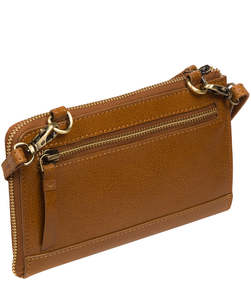 Bolso Bandolera de Cuero Genuino para Mujer, Estilo Minimalista Marrón con Correa Ajustable y Cierre de Cremallera, Logotipo Personalizado Disponible - Product Image 5