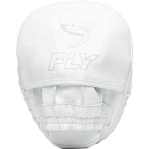 Último Modelo OEM Guante de Boxeo de Cuero Genuino de Vaca con Protección para Dedos MMA Muay Thai Kickboxing Blanco Fly Focus Mitt - Product Image 3