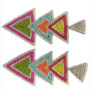 Juego de Joyería de Aretes de Resina con Cuentas, Populares al por Mayor, para Mujer, Hechos a Mano, Accesorios de Moda - Product Image 1