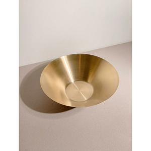 Bol à salade classique en acier inoxydable doré et argenté, plat de service luxueux en métal pour salade et chocolat, non toxique, compatible lave-vaisselle - Product Image 5