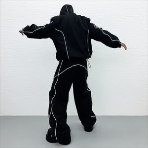 Conjunto Deportivo Personalizable para Hombre, Dos Piezas, Transpirable, de Secado Rápido, Chaqueta con Capucha y Pantalones Deportivos de Tela Polar - Product Image 2